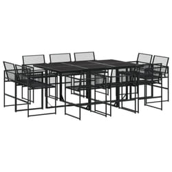 vidaXL Garden Dining Set Outdoor Table and Chair Poly Rattan - 10 piece
