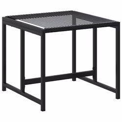 vidaXL Garden Dining Set 17 Piece Outdoor Table and Chair Black Poly Rattan - Additional view 4