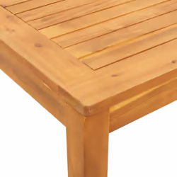 vidaXL Garden Dining Set 3 Piece Outdoor Table and Chair Solid Wood Acacia - 110 x 110 x 75 cm/ 5 piece - Additional view 6