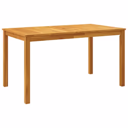 vidaXL Garden Dining Set 3 Piece Outdoor Table and Chair Solid Wood Acacia - 140 x 80 x 74 cm/ 5 piece - Additional view 2