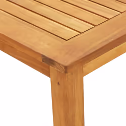 vidaXL Garden Dining Set 3 Piece Outdoor Table and Chair Solid Wood Acacia - 85 x 85 x 74 cm/ 3 piece - Additional view 6