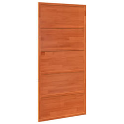 vidaXL Barn Door Hanging Sliding Door Home Internal Barn Door Solid Wood Pine - wax brown, 100 x 208 cm