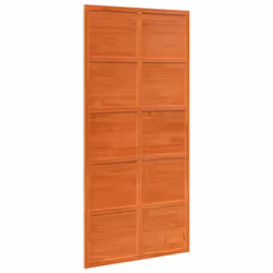 vidaXL Barn Door Hanging Sliding Door Home Internal Barn Door Solid Wood Pine - wax brown, 100 x 208 cm