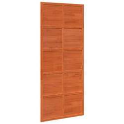 vidaXL Barn Door Hanging Sliding Door Home Internal Barn Door Solid Wood Pine - wax brown, 90 x 208 cm