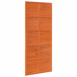 vidaXL Barn Door Hanging Sliding Door Home Internal Barn Door Solid Wood Pine - wax brown, 90 x 208 cm - Additional view 5