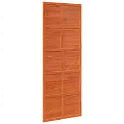 vidaXL Barn Door Hanging Sliding Door Home Internal Barn Door Solid Wood Pine - wax brown, 80 x 208 cm