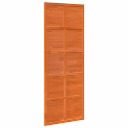 vidaXL Barn Door Hanging Sliding Door Home Internal Barn Door Solid Wood Pine - wax brown, 80 x 208 cm - Additional view 5