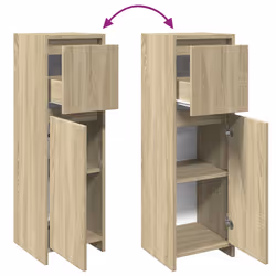 vidaXL Bathroom Cabinet Storage Cupboard Cabinet Sonoma Oak Engineered Wood - Additional view 6