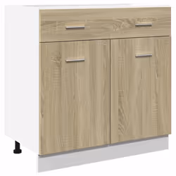 vidaXL Drawer Bottom Cabinet Kitchen Cabinet Unit Sonoma Oak Engineered Wood