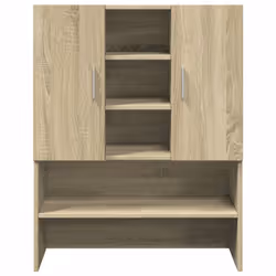 vidaXL Washing Machine Cabinet Bathroom Cabinet Laundry Cupboard Sonoma Oak - Additional view 4