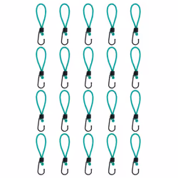 vidaXL Bungee Cords with Hooks Elastic Bungee Straps Scratch Bungee Rope 20pcs