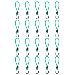 vidaXL Bungee Cords with Hooks Elastic Bungee Straps Scratch Bungee Rope 20pcs