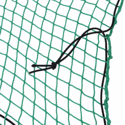 vidaXL Trailer Net with Elastic Rope Cargo Net Truck Bed Mesh Net Green PP - green, 2.2 x 1.5 m