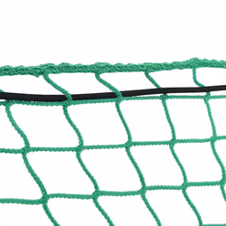 vidaXL Trailer Net with Elastic Rope Cargo Net Truck Bed Mesh Net Green PP - green, 2.2 x 1.5 m - Additional view 4
