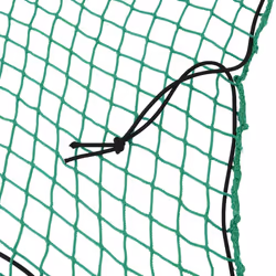 vidaXL Trailer Net with Elastic Rope Cargo Net Truck Bed Mesh Net Green PP - green, 3 x 2.5 m - Additional view 2