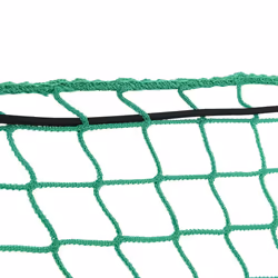 vidaXL Trailer Net with Elastic Rope Cargo Net Truck Bed Mesh Net Green PP - green, 4 x 2.5 m - Additional view 4