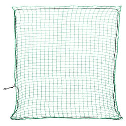 vidaXL Trailer Net with Elastic Rope Cargo Net Truck Bed Mesh Net Green PP - green, 3 x 3 m