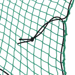 vidaXL Trailer Net with Elastic Rope Cargo Net Truck Bed Mesh Net Green PP - green, 3 x 3 m