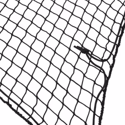 vidaXL Trailer Net with Elastic Rope Cargo Net Truck Bed Mesh Net Green PP - black, 4 x 2.5 m - Additional view 2