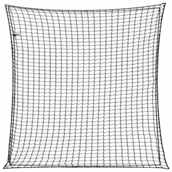 vidaXL Trailer Net with Elastic Rope Cargo Net Truck Bed Mesh Net Green PP - black, 3 x 3 m