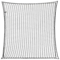 vidaXL Trailer Net with Elastic Rope Cargo Net Truck Bed Mesh Net Green PP - black, 3 x 3 m