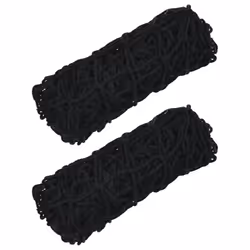 vidaXL Hay Nets Livestock Feeders Horse Pony Cattle Feeding Bale Feeder PP - black, 0.75 x 0.5 m