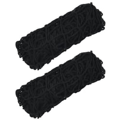 vidaXL Hay Nets Livestock Feeders Horse Pony Cattle Feeding Bale Feeder PP - black, 0.75 x 0.5 m