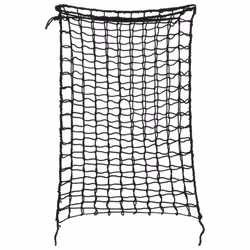 vidaXL Hay Nets Livestock Feeders Horse Pony Cattle Feeding Bale Feeder PP - black, 0.75 x 0.5 m