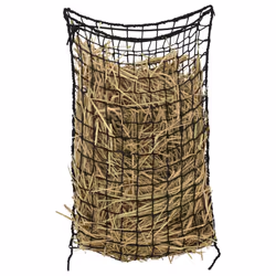 vidaXL Hay Nets Livestock Feeders Horse Pony Cattle Feeding Bale Feeder PP - black, 0.75 x 0.5 m - Additional view 4