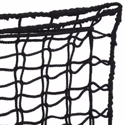 vidaXL Hay Nets Livestock Feeders Horse Pony Cattle Feeding Bale Feeder PP - black, 0.75 x 0.5 m - Additional view 6