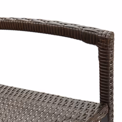 vidaXL Garden Bar Set 5 Piece Bar Table Brown Solid Wood Acacia & Poly Rattan - Additional view 8