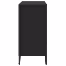 vidaXL Chest of Drawers Storage Drawer Cabinet Drawer Chest Engineered wood - black - Additional view 4