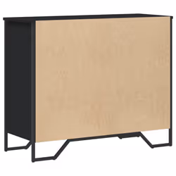 vidaXL Chest of Drawers Storage Drawer Cabinet Drawer Chest Engineered wood - black - Additional view 5