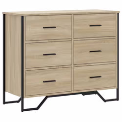 vidaXL Chest of Drawers Storage Drawer Cabinet Drawer Chest Engineered wood - sonoma oak