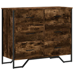 vidaXL Chest of Drawers Storage Drawer Cabinet Drawer Chest Engineered wood - smoked oak