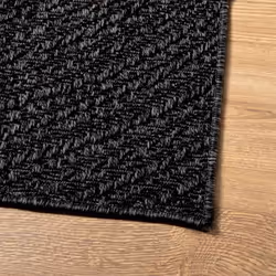 vidaXL Rug Floor Carpet for Indoor and Outdoor Door Mat Kitchen Rug Jute Look - anthracite, 140 x 200 cm/round design - Additional view 5