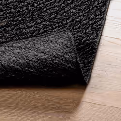vidaXL Rug Floor Carpet for Indoor and Outdoor Door Mat Kitchen Rug Jute Look - anthracite, 140 x 200 cm/round design - Additional view 6