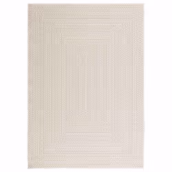 vidaXL Rug Floor Carpet for Indoor and Outdoor Door Mat Kitchen Rug Jute Look - cream, 120 x 170 cm/rectangular design - Additional view 2