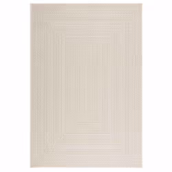 vidaXL Rug Floor Carpet for Indoor and Outdoor Door Mat Kitchen Rug Jute Look - cream, 140 x 200 cm/rectangular design - Additional view 2