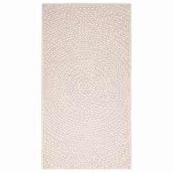 vidaXL Rug Floor Carpet for Indoor and Outdoor Door Mat Kitchen Rug Jute Look - cream, 80 x 150 cm/round design - Additional view 2