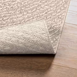 vidaXL Rug Floor Carpet for Indoor and Outdoor Door Mat Kitchen Rug Jute Look - cream, 80 x 150 cm/round design - Additional view 6