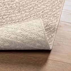 vidaXL Rug Floor Carpet for Indoor and Outdoor Door Mat Kitchen Rug Jute Look - cream, 80 x 250 cm/round design - Additional view 6