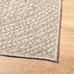 vidaXL Rug Floor Carpet for Indoor and Outdoor Door Mat Kitchen Rug Jute Look - cream, 80 x 250 cm/round design - Additional view 7