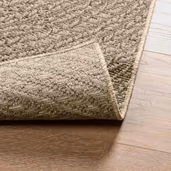 vidaXL Rug Floor Carpet for Indoor and Outdoor Door Mat Kitchen Rug Jute Look - beige, 120 x 170 cm/round design - Additional view 6