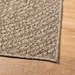vidaXL Rug Floor Carpet for Indoor and Outdoor Door Mat Kitchen Rug Jute Look - beige, 160 x 230 cm/round design - Additional view 5