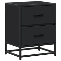 VidaXL 848674 nightstand/bedside table Black