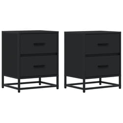 VidaXL 848675 nightstand/bedside table Black