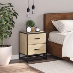 vidaXL Bedside Cabinets Nightstand Bed Table Engineered Wood - sonoma oak, 1 pcs