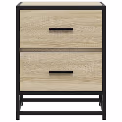 vidaXL Bedside Cabinets Nightstand Bed Table Engineered Wood - sonoma oak, 1 pcs - Additional view 4