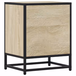 vidaXL Bedside Cabinets Nightstand Bed Table Engineered Wood - sonoma oak, 1 pcs - Additional view 6